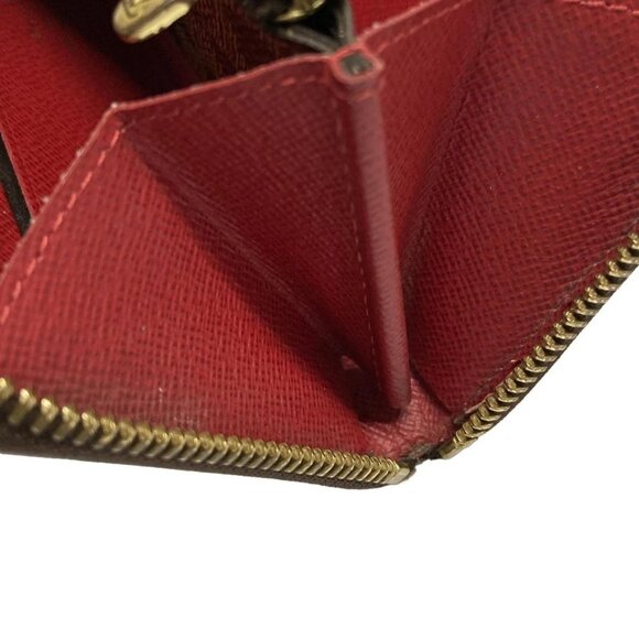 Auth LOUIS VUITTON Portefeuille Clmence N60534 Cerise Damier - Picture 12 of 16